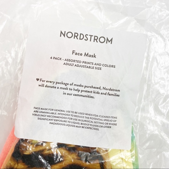 Face Masks Set of Four Multicolor Adult Reusable Cloth Masks - Picture 11 of 11